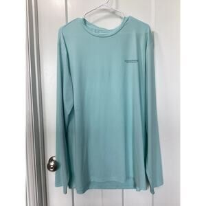 Vineyard Vines Men's Graphic Fish Performance T-Shirt Light Blue Size Large